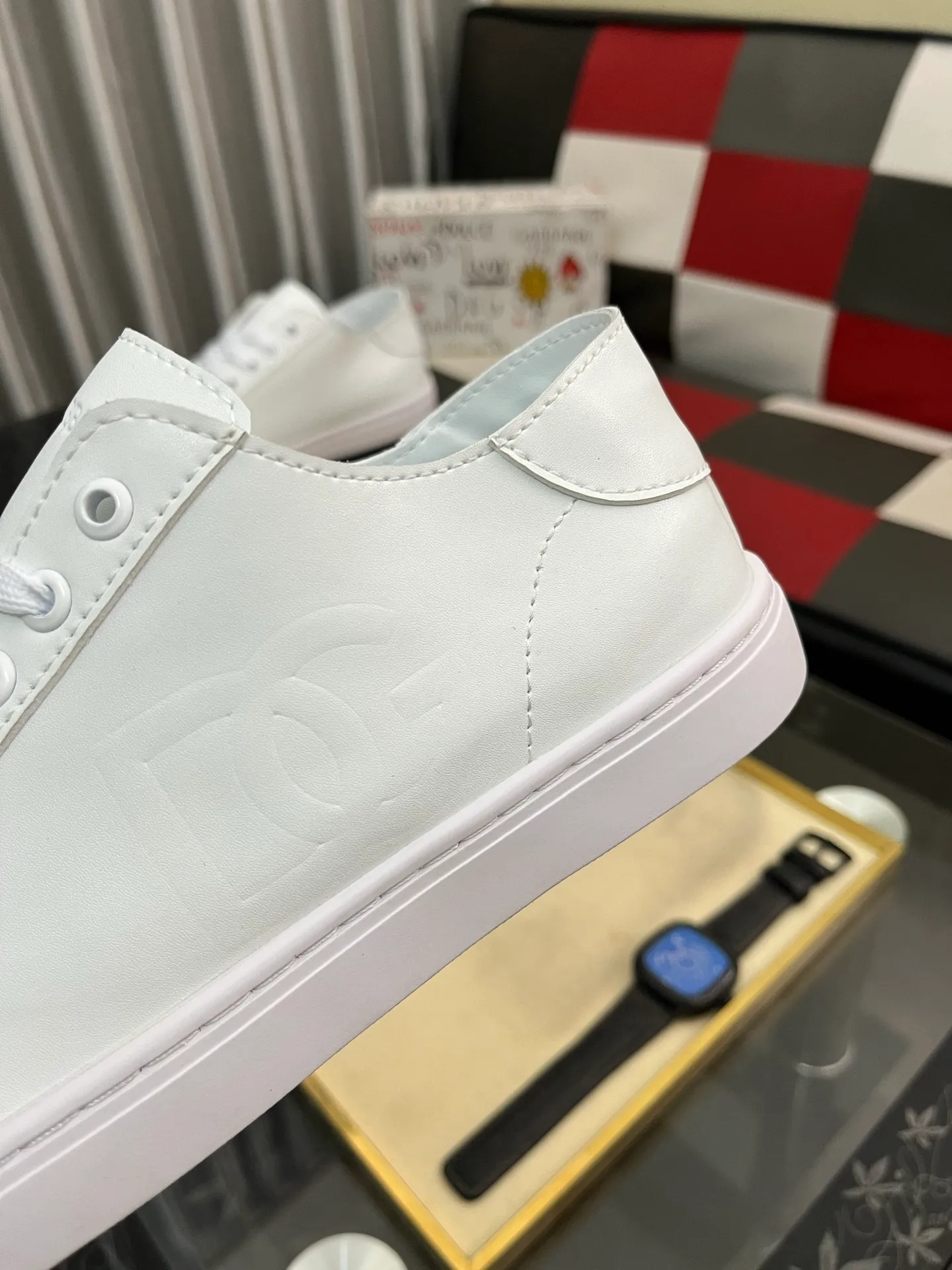 Men's shoes 💰400⌚️⌚️New DG Dolce & Gabbana high-end couple's sports and casual shoes, imported cowhide, multiple material splicing design➕Imported cowhide lining, cowhide foot pads➕Original TPR elastic outsole. Size: 38-46